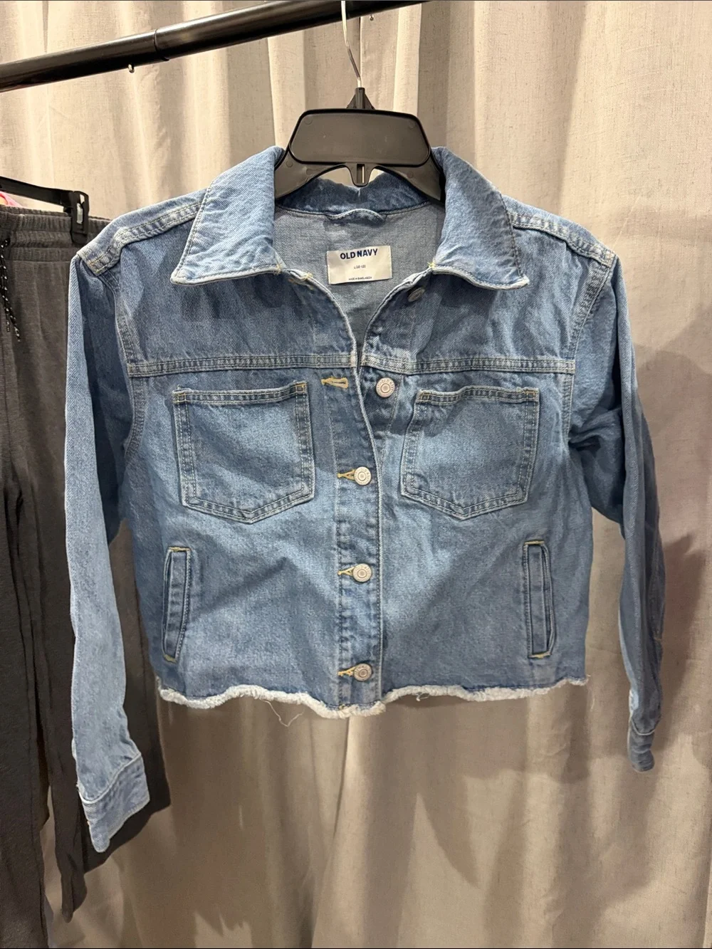 Old Navy Light Blue Denim Jacket - Girls